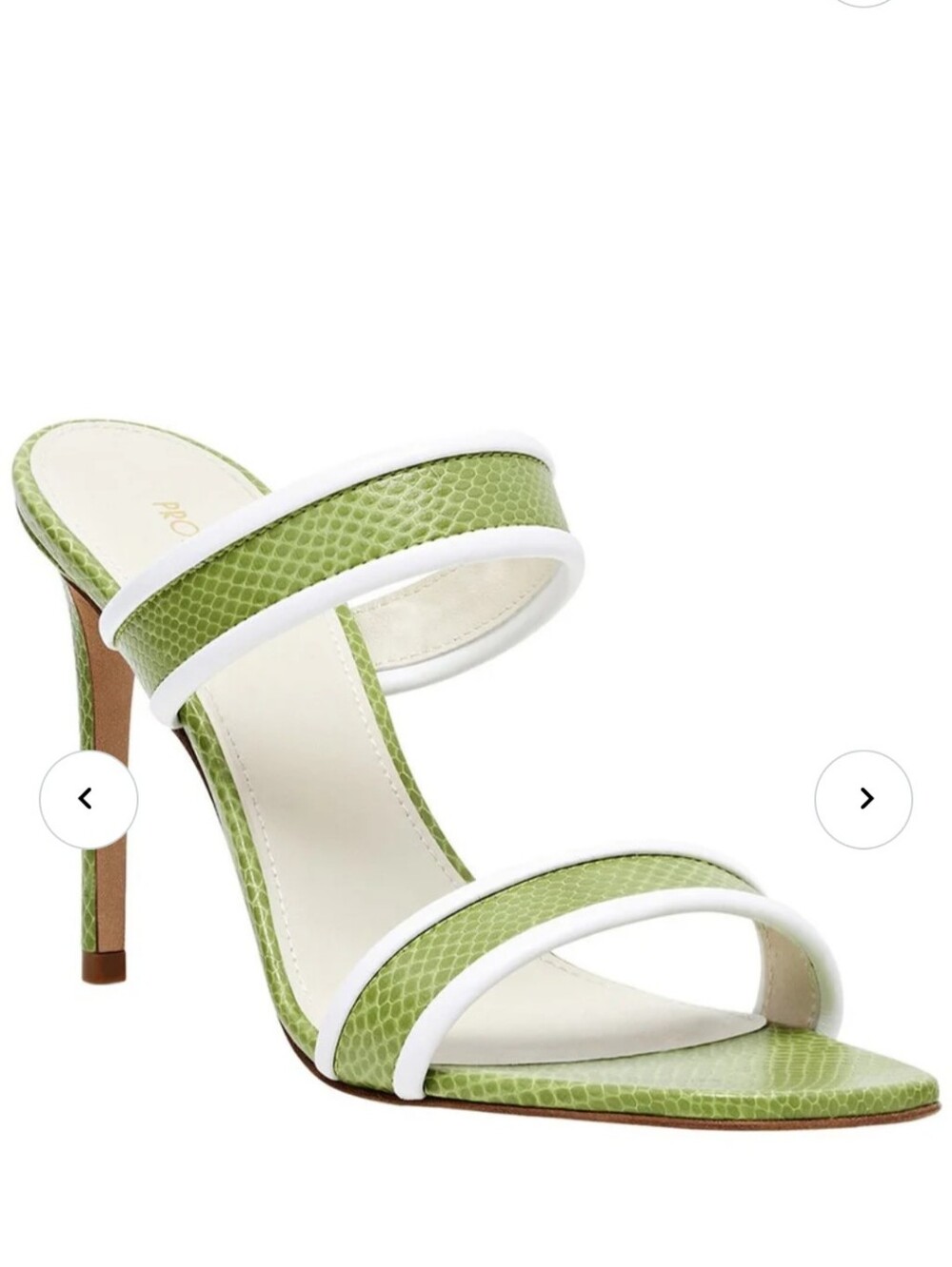 Prota Fiori "Upcycled Apple Skin" Made In Italy Open Back Heels